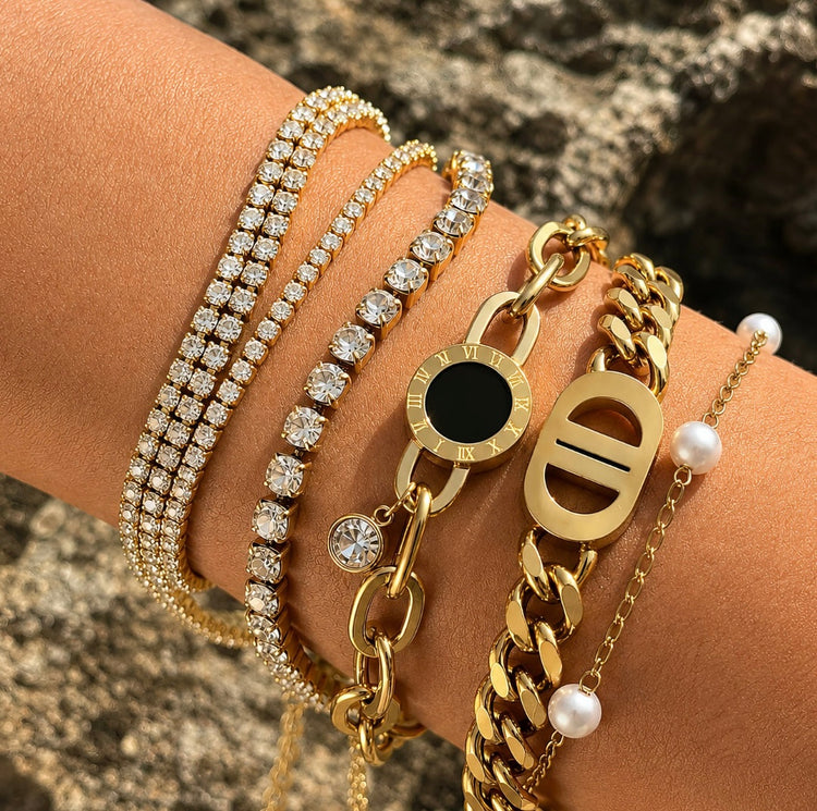 elegant tennis bracelet for ladies 