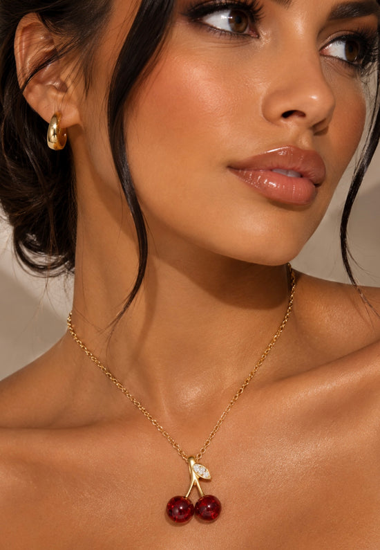 Cherry Necklace - Crystallic